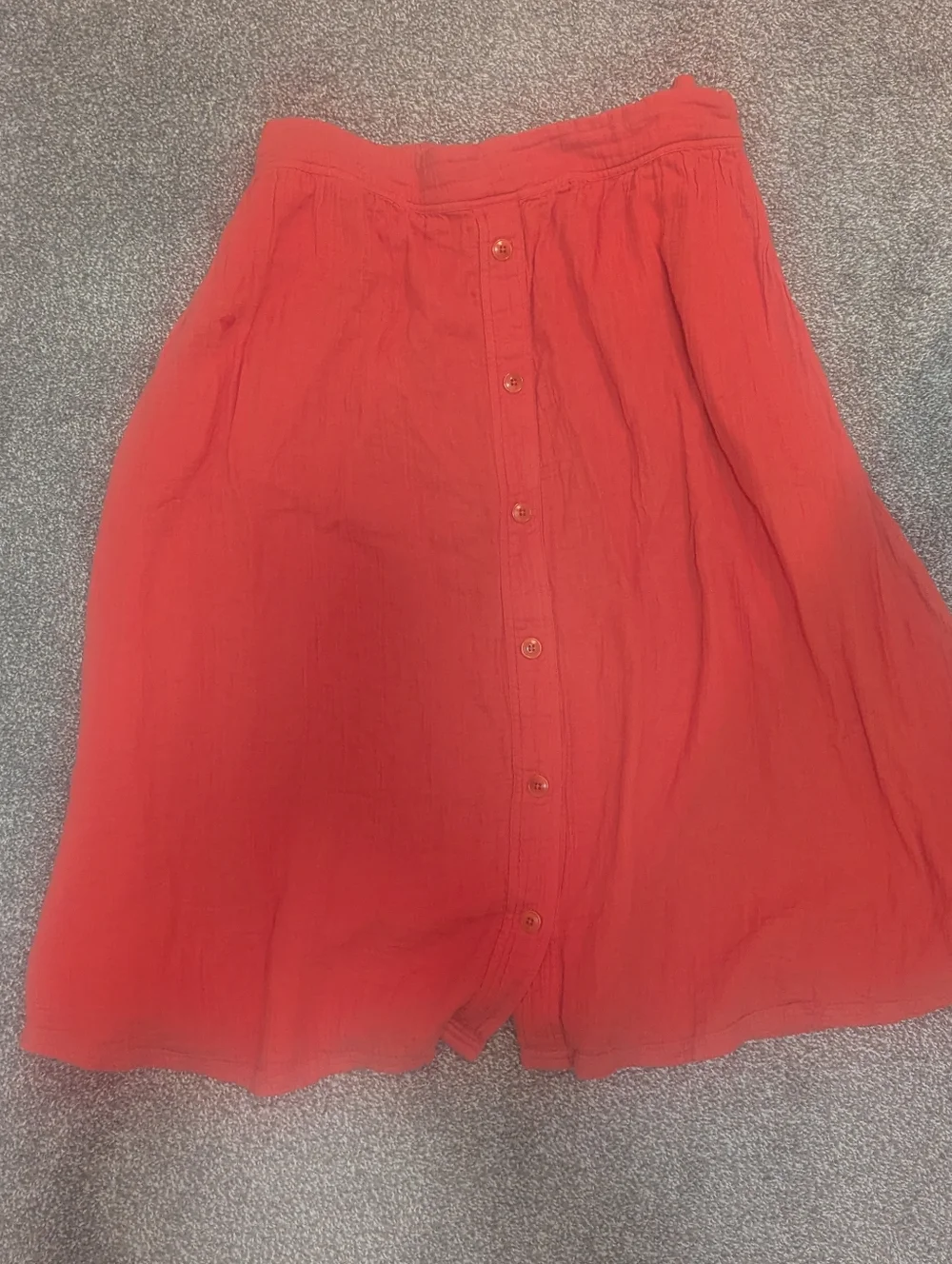 Pact Organic Cotton Red Midi Skirt Size Large - Picture 5 of 5